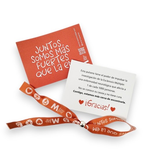 Pulseras soldiarias de tela | Tienda Esclerosis Múltiple