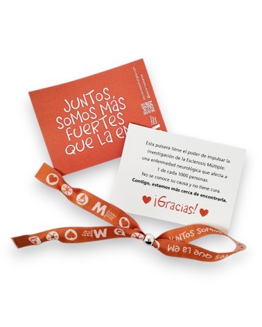 Pulseras soldiarias de tela | Tienda Esclerosis Múltiple