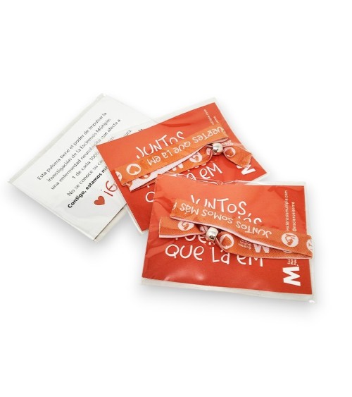 Pulseras soldiarias de tela | Tienda Esclerosis Múltiple