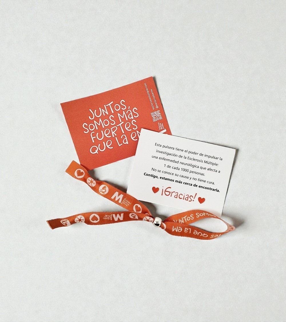 Pulseras soldiarias de tela | Tienda Esclerosis Múltiple