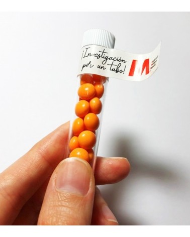 Tubo de ensayo con caramelos | Tienda Esclerosis Múltiple