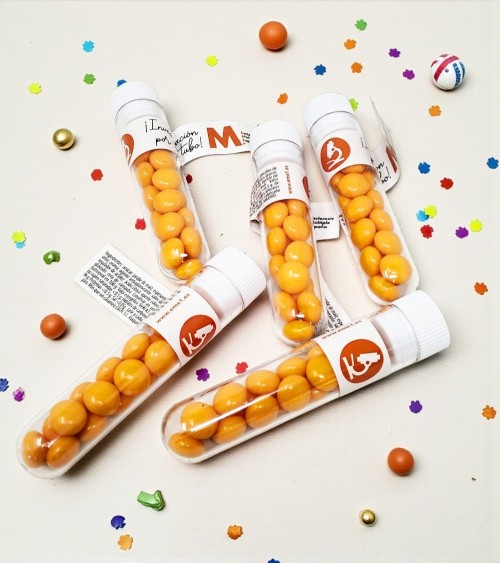 Tubo de ensayo con caramelos | Tienda Esclerosis Múltiple