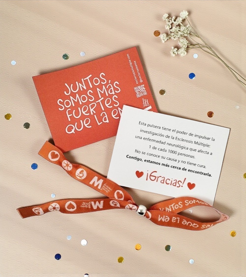 Pulseras soldiarias de tela | Tienda Esclerosis Múltiple